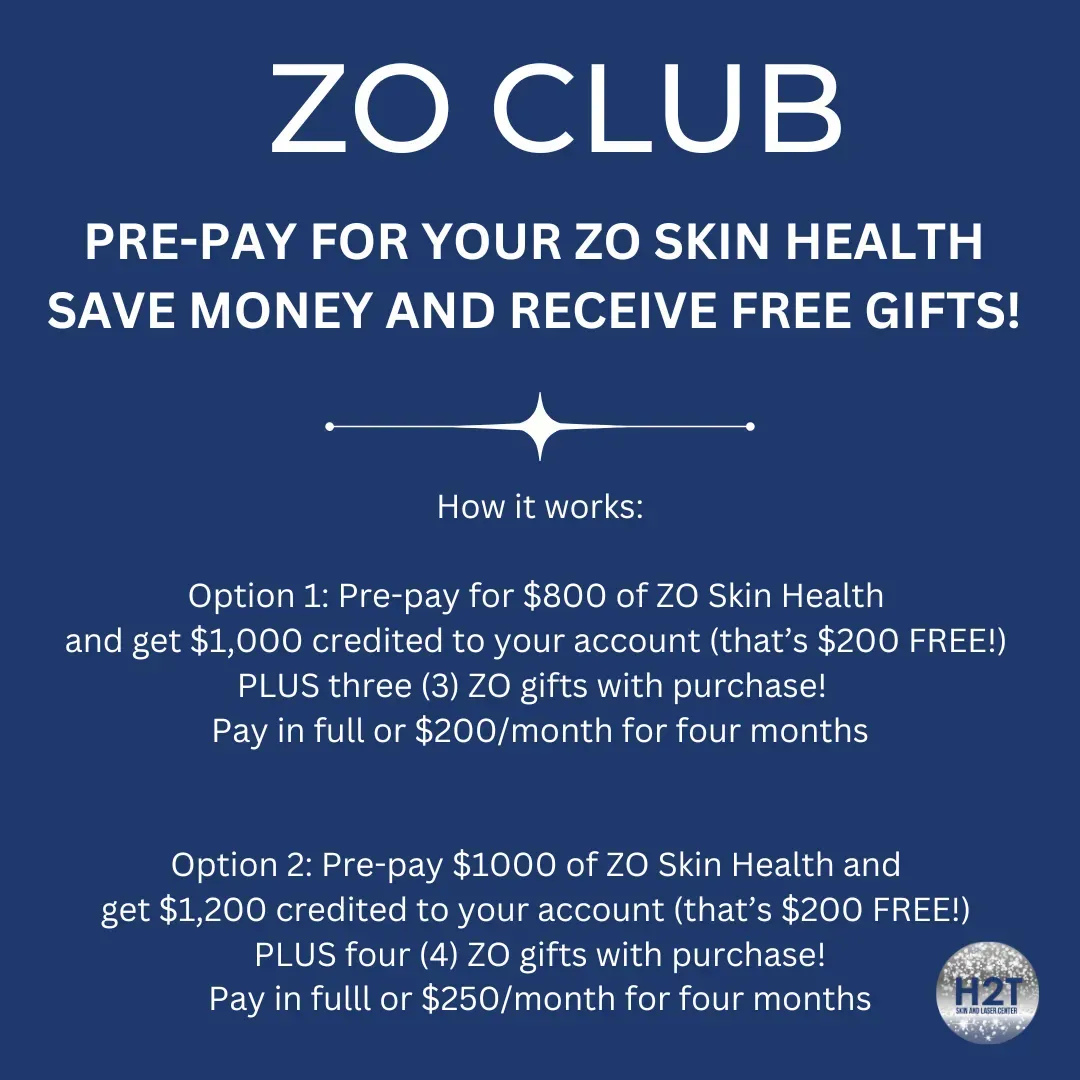 zo club. pre-pay for your zo skin health. save money and receive free gifts!