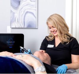 franklin med spa esthetician with patient