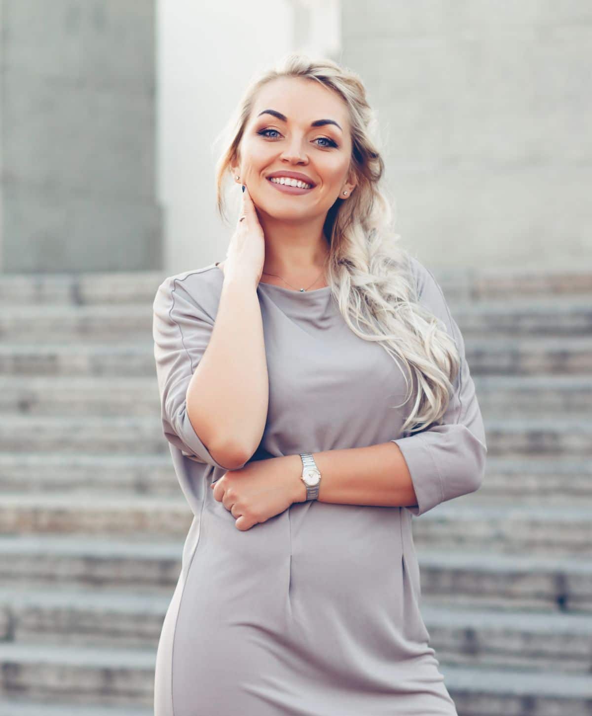 Franklin Women's Hormone Replacement Therapy model with blonde hair