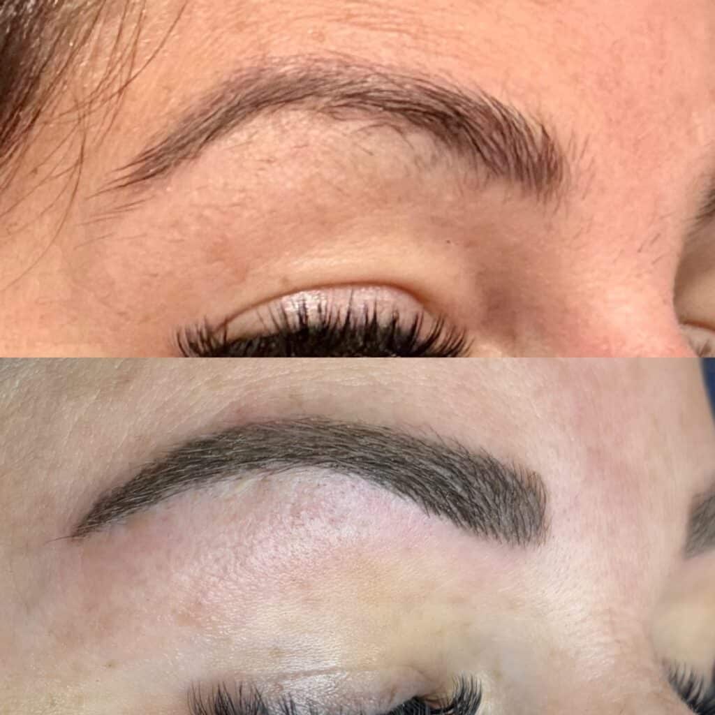 Before and After Image: Microblading - right-front-oblique