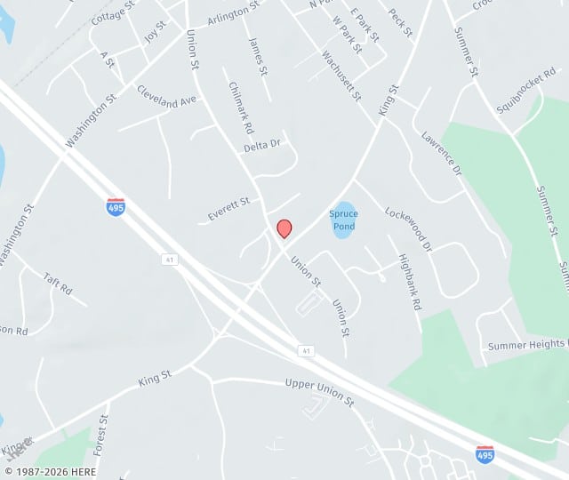 Location Map: 435 King Street Franklin, Massachusetts 02038