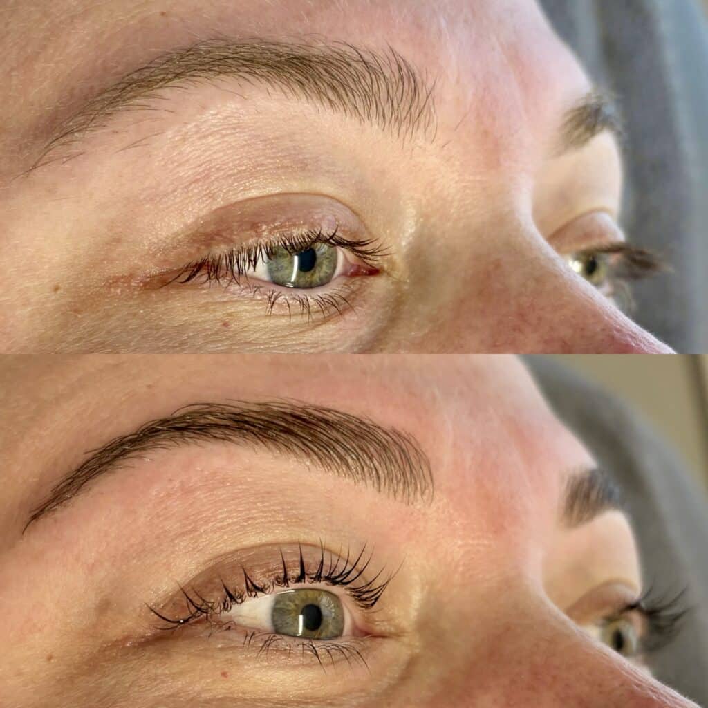 Before and After Image: Lash Lift & Tint, Brow Lamination and Tint - back